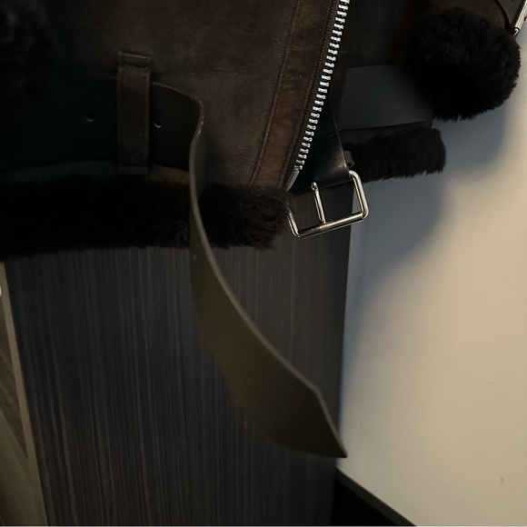 Acne Studios black shearling aviator jacket - Picture 12 of 14